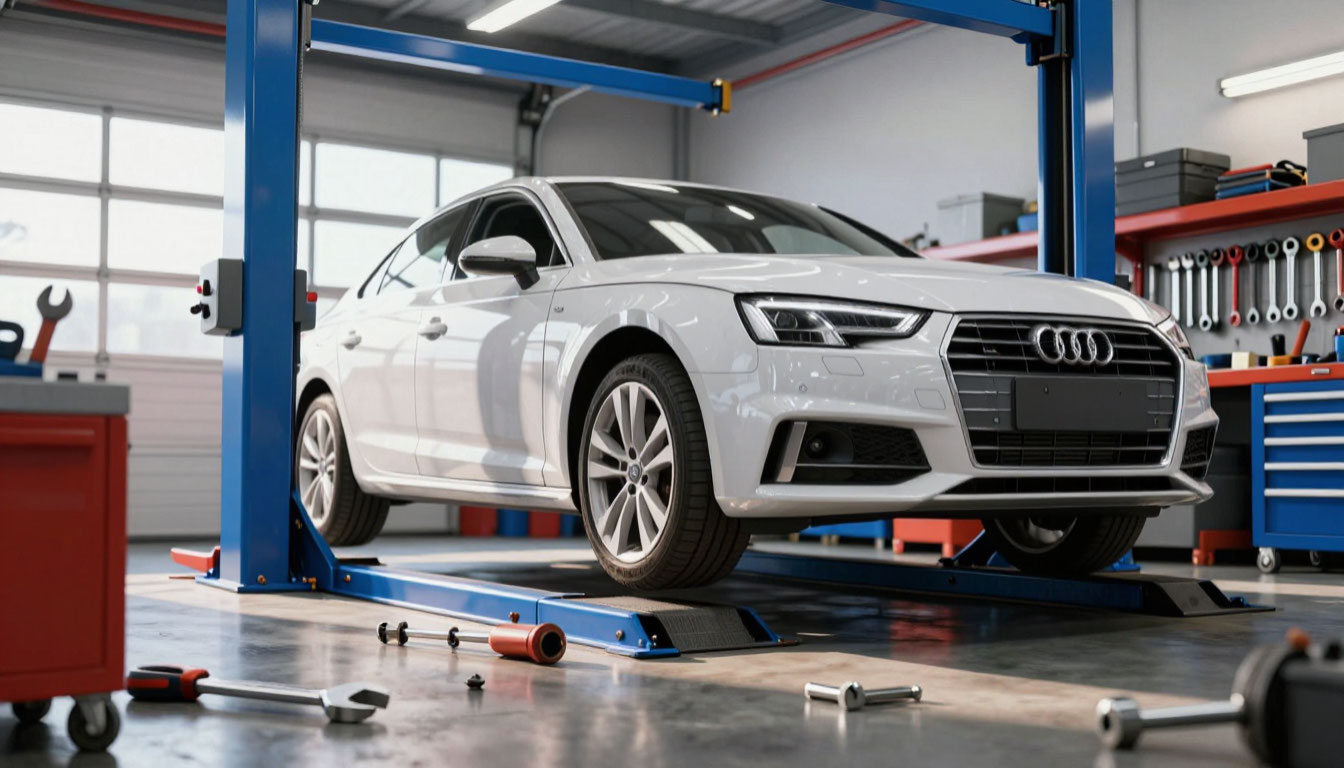 ауди в боксе