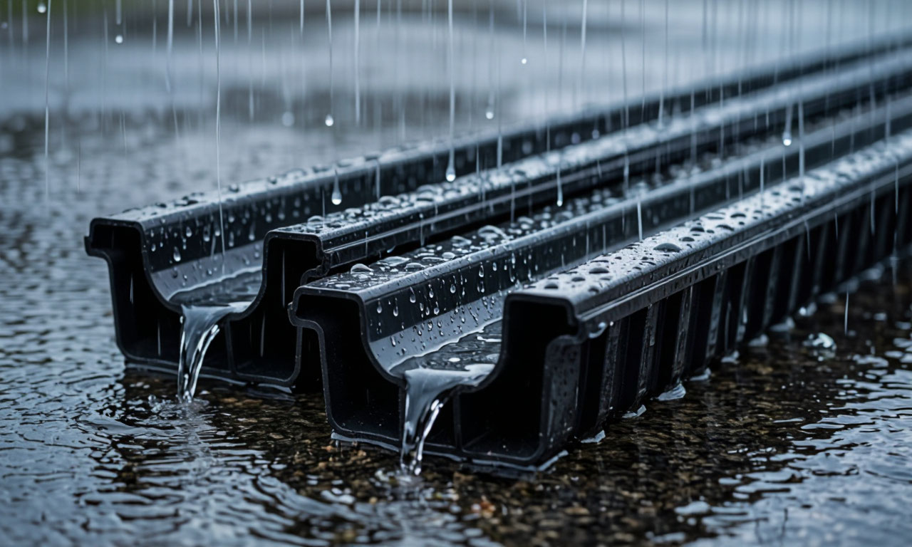 пластиковые водоотводные лотки